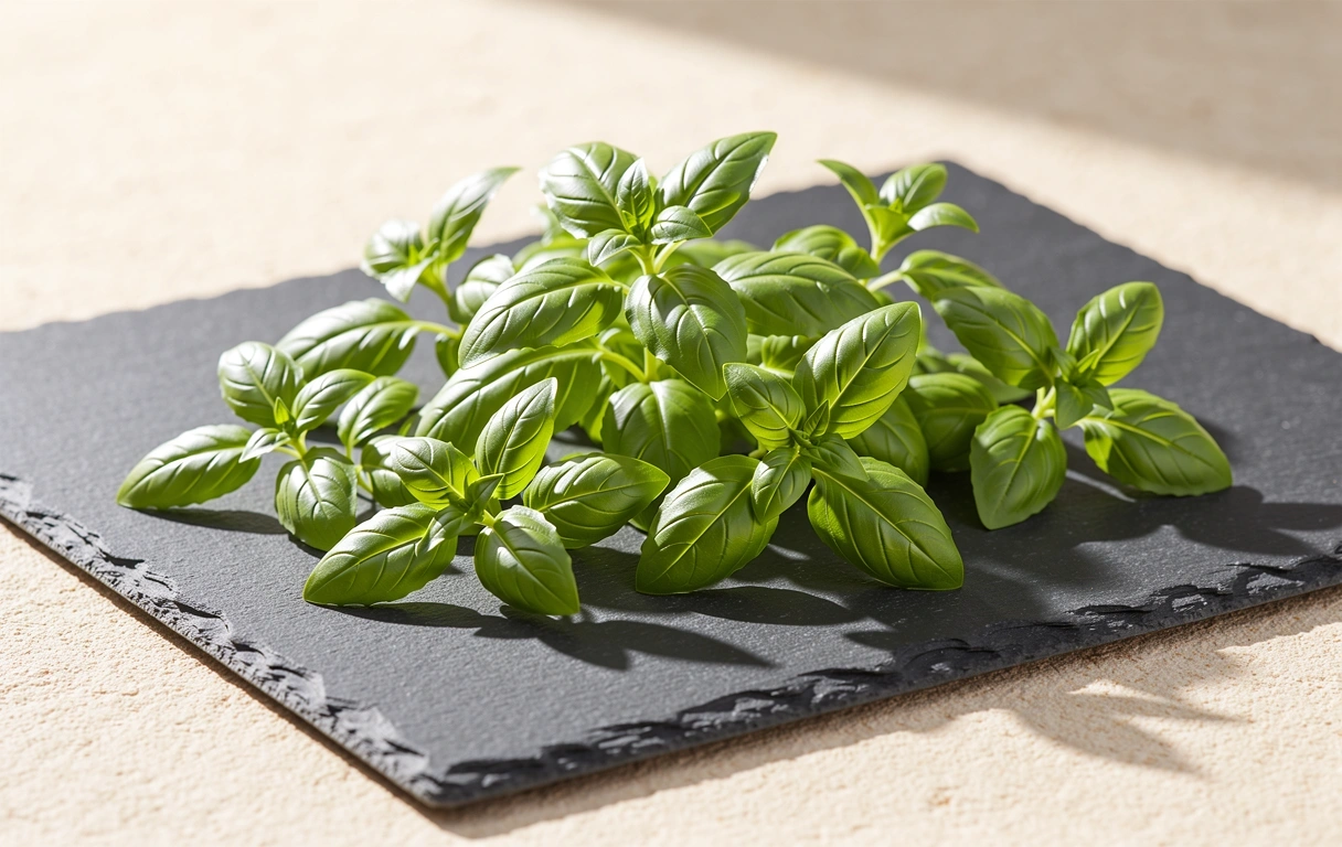 Foglie di basilico fresco